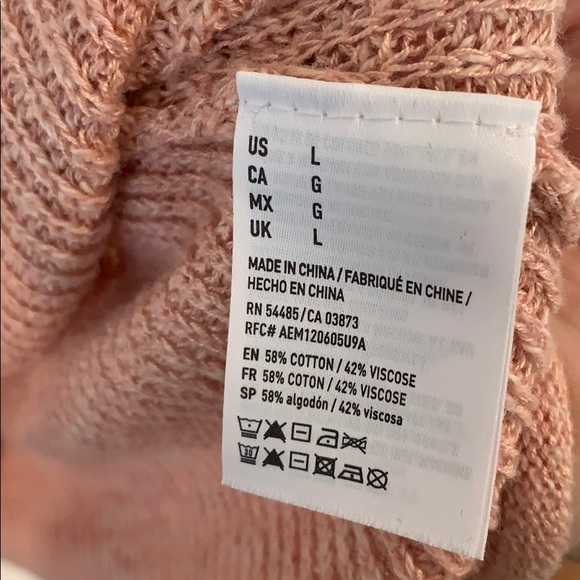 Soft Pink Knit Tank Top in Large from AEO - Picture 3 of 3